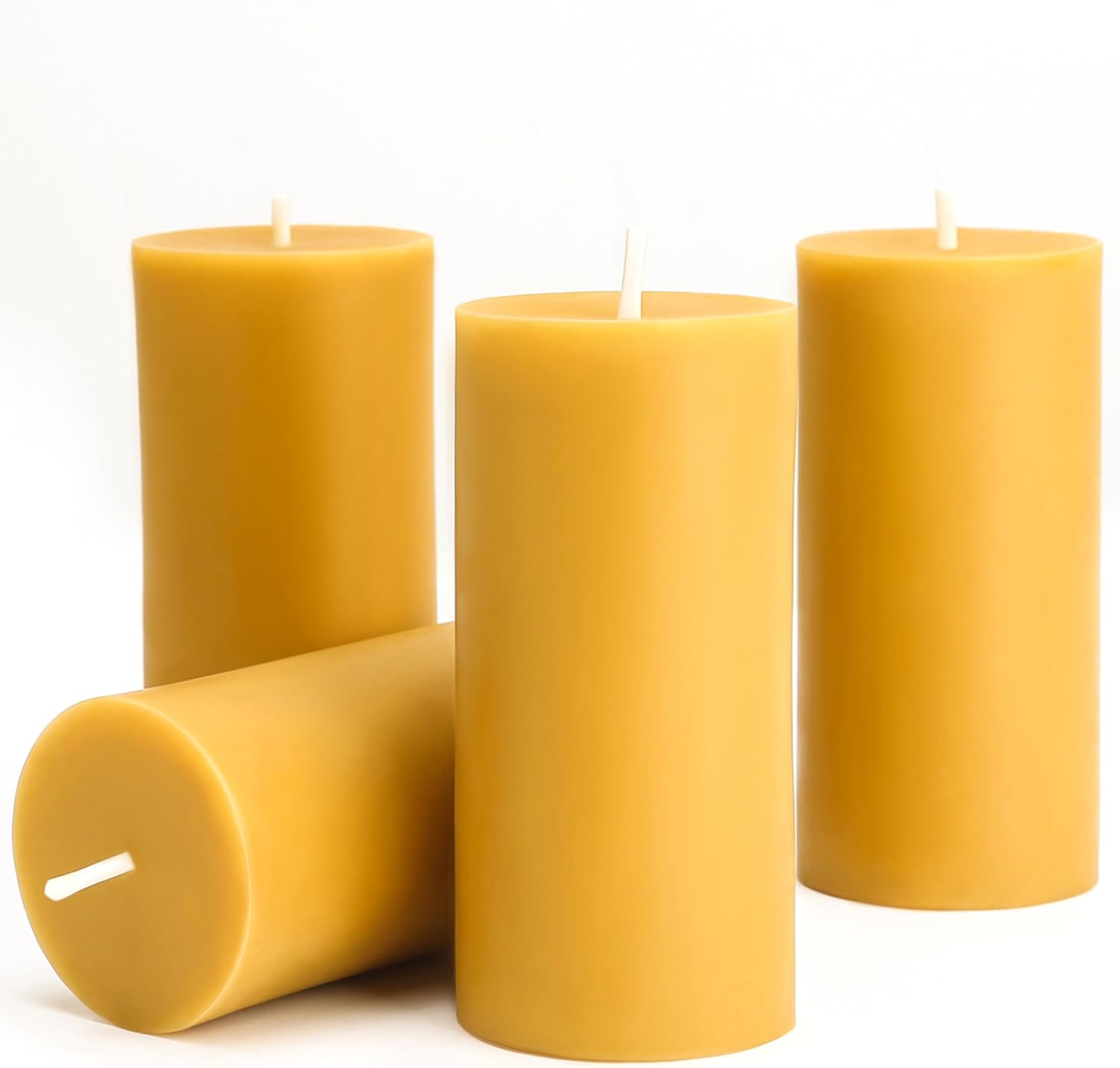 Beeswax Wrap Reusable - 1/3/5PCS Beeswax Pillar Candles Smokeless Beeswax