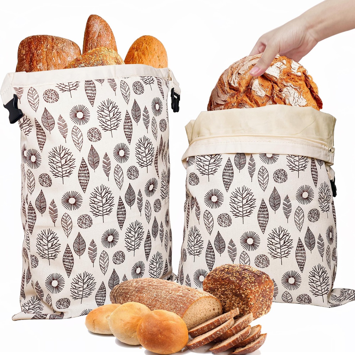 Beeswax Food Cover - Reusable Beeswax Bread Bags for Freezer