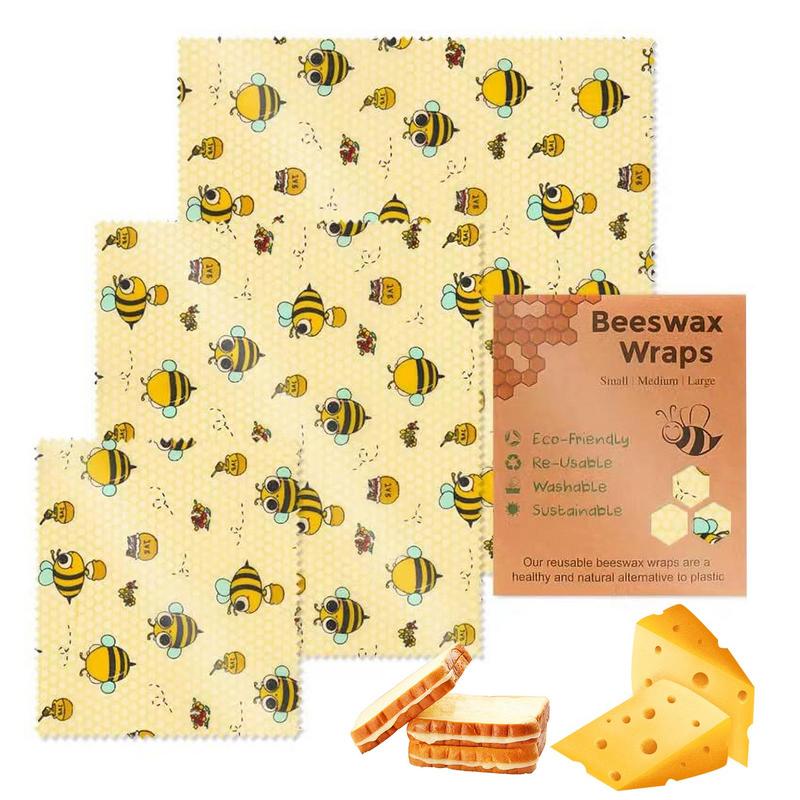 3pcs Reusable Food Fresh Keepi - Beeswax Wrap Reusable reseña y precio