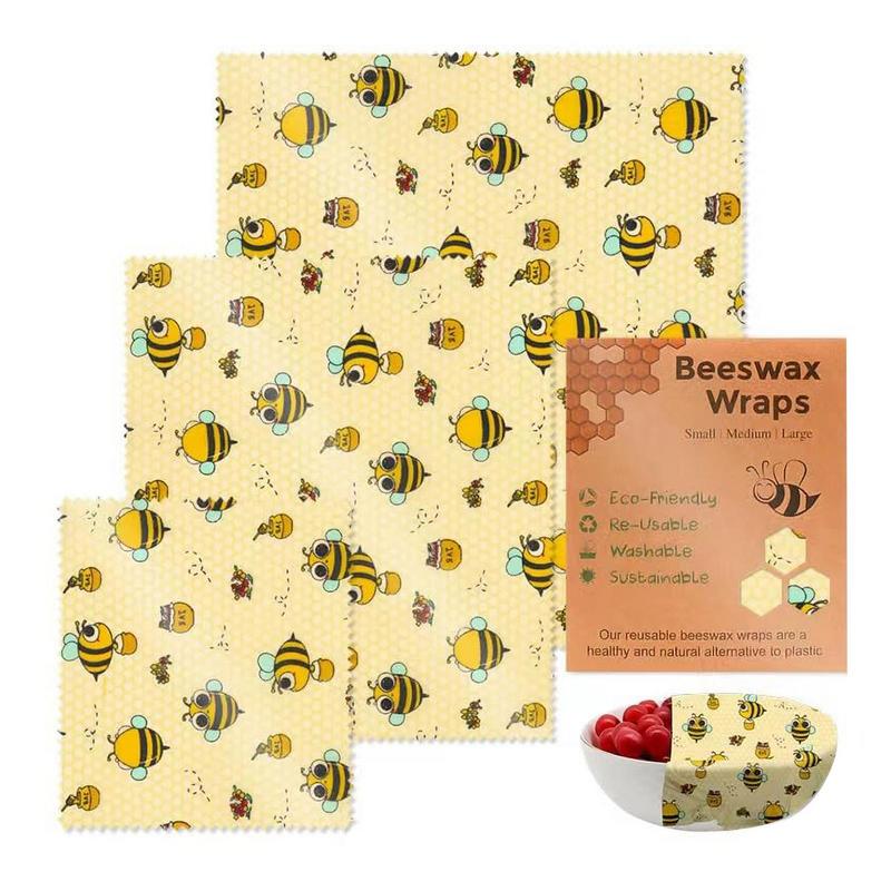 3pcs Reusable Food Fresh Keepi - Beeswax Wrap Reusable reseña y precio