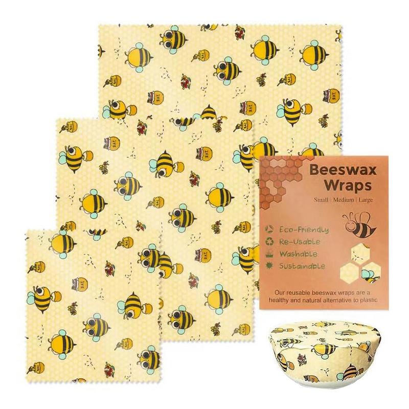 3pcs Reusable Food Fresh Keepi - Beeswax Wrap Reusable reseña y precio