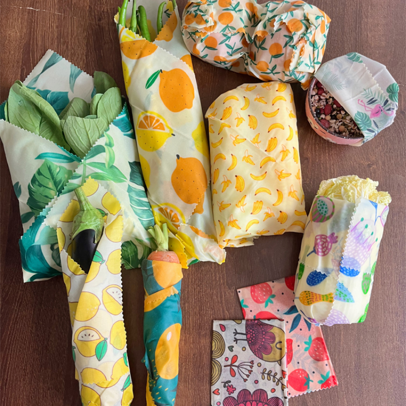 3PC/SET Environmental Organic  - Beeswax Wrap Reusable reseña y precio