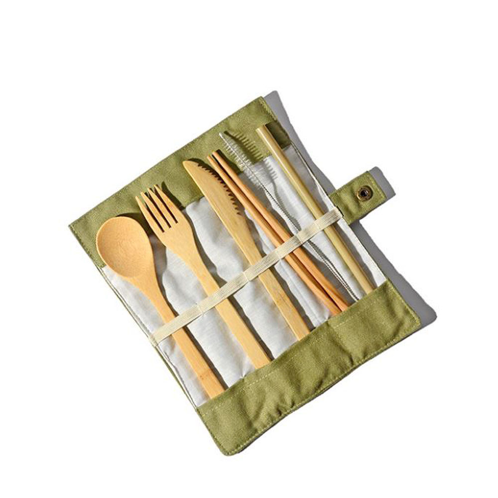 Reusable Bamboo Cutlery Set Ba - Bamboo Cutlery Travel reseña y precio
