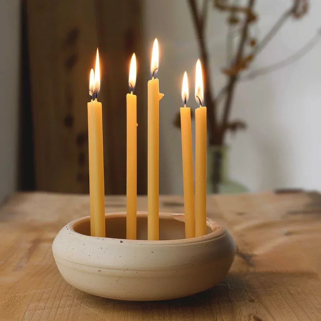 25PCS/1PACK Hanukkah Candle Na - Beeswax Wrap Reusable reseña y precio