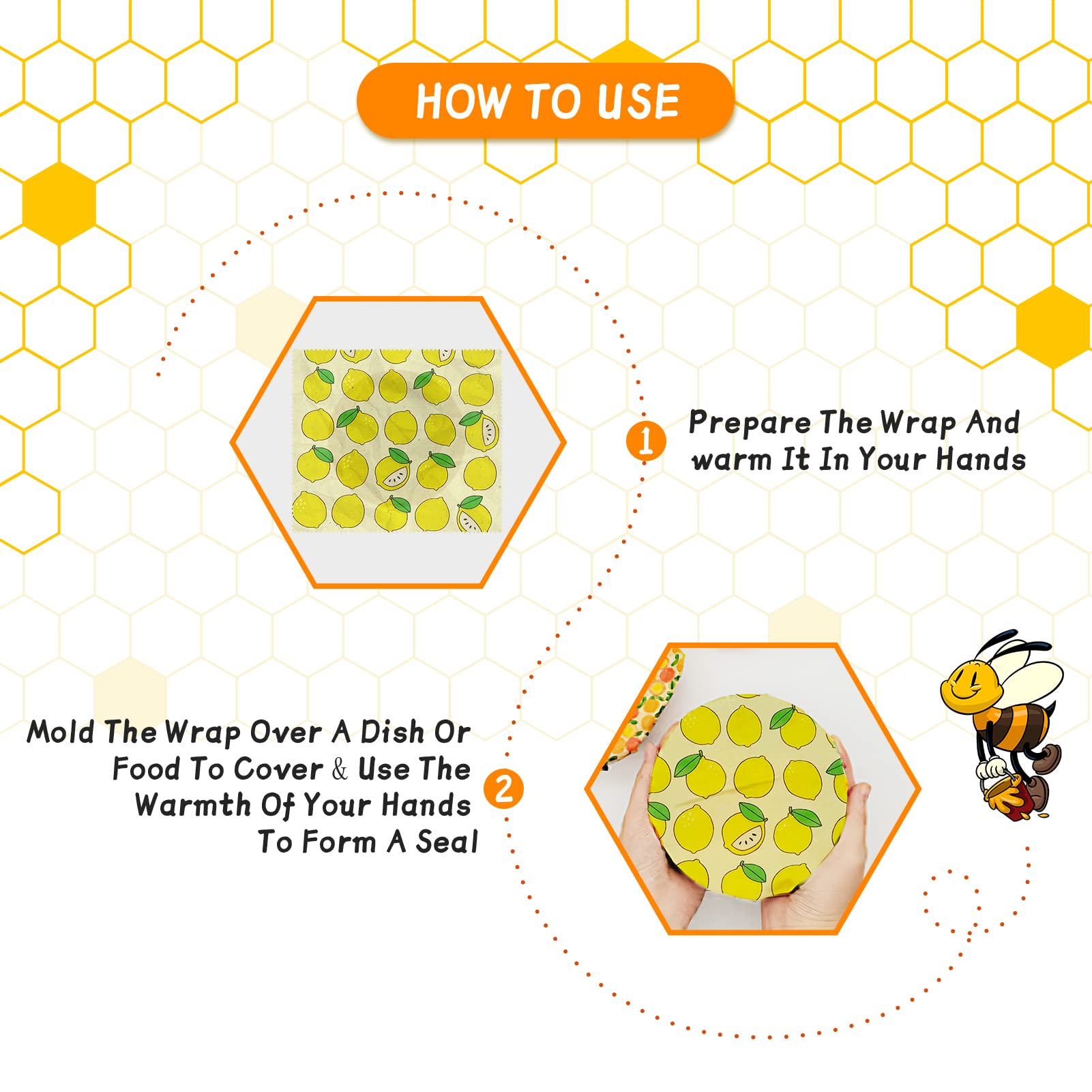 3PC/SET Beeswax Food Wraps Reu - Beeswax Food Cover reseña y precio