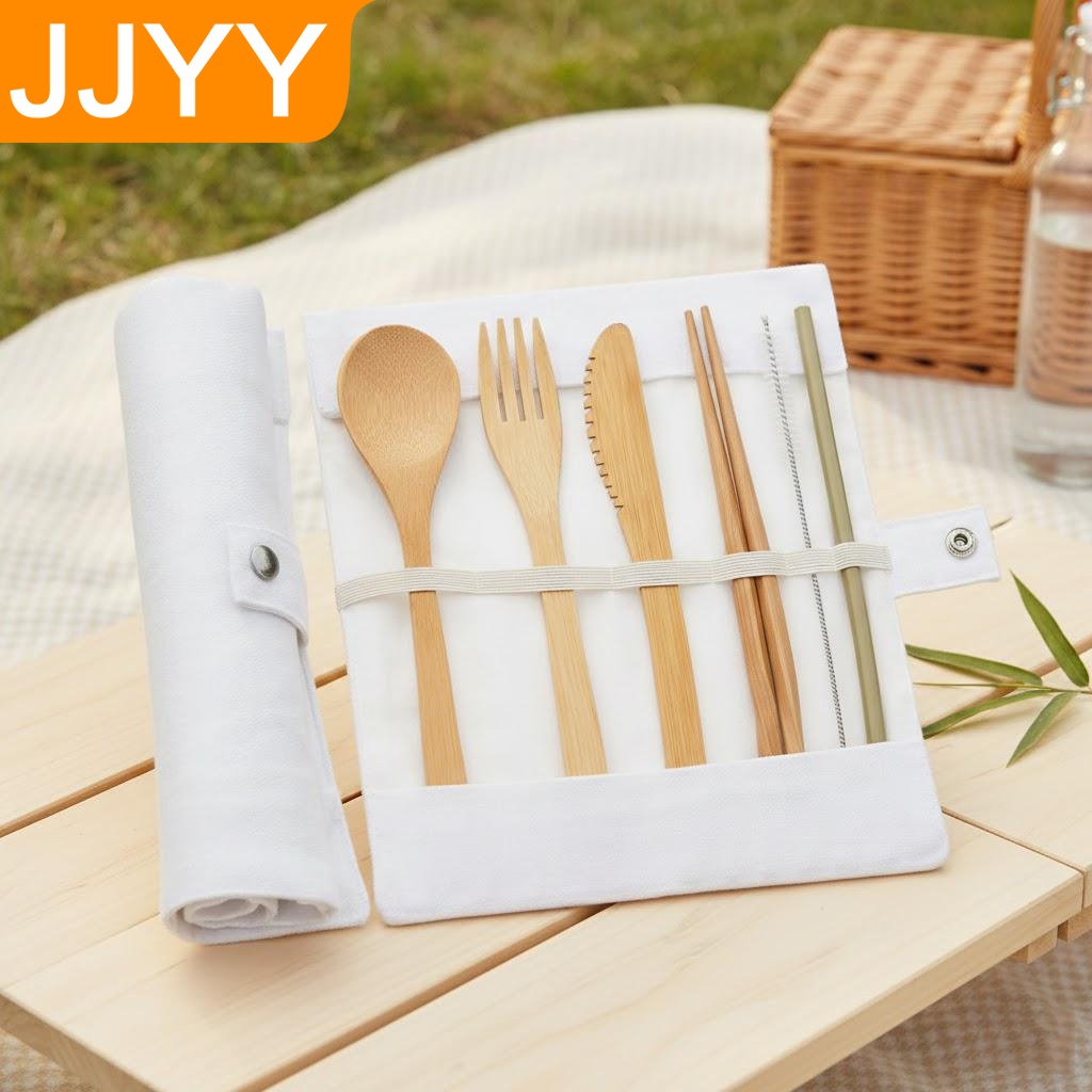 Bamboo Travel Cutlery Set Fork - Bamboo Cutlery Travel reseña y precio