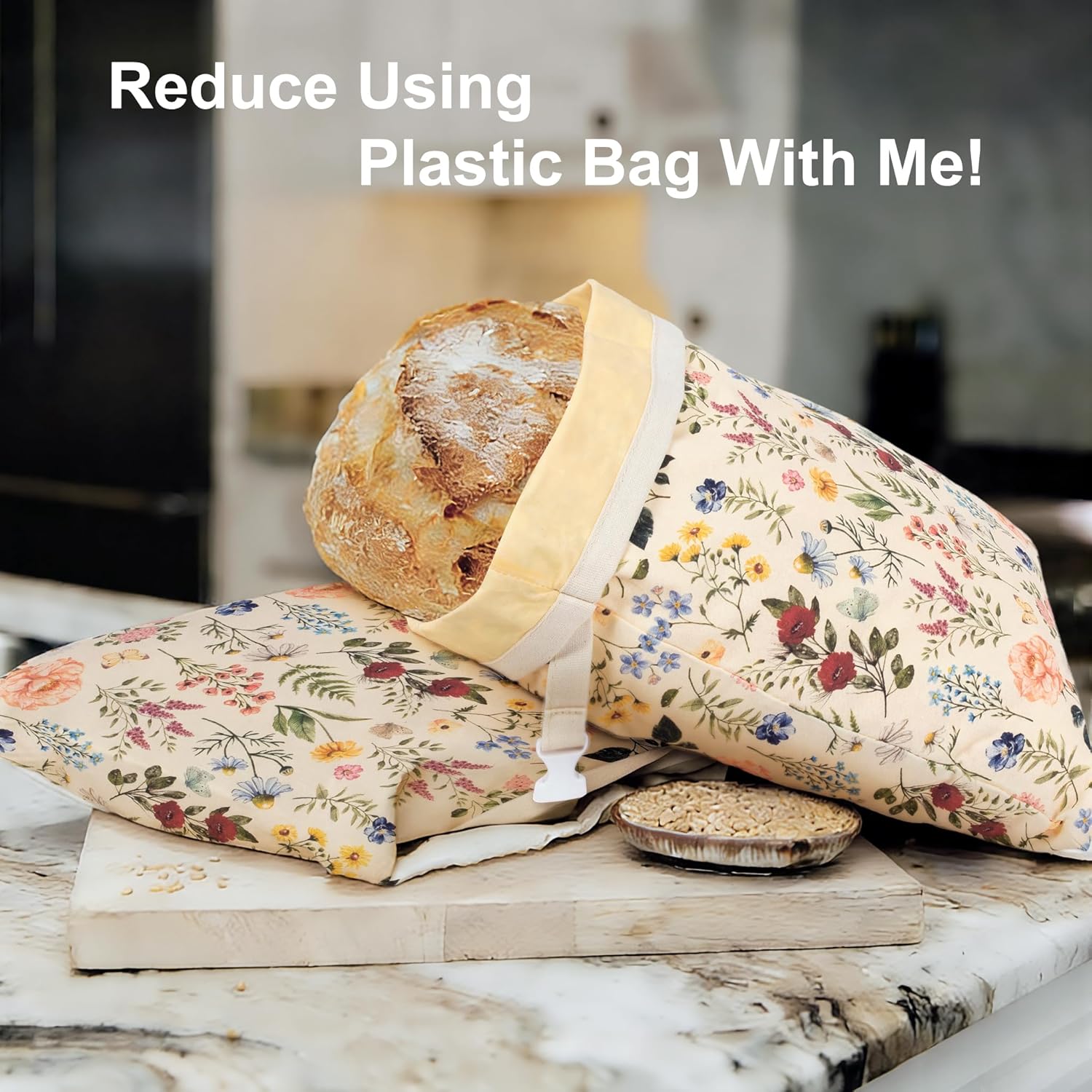 Reusable Beeswax Bread Bags fo - Beeswax Food Cover reseña y precio