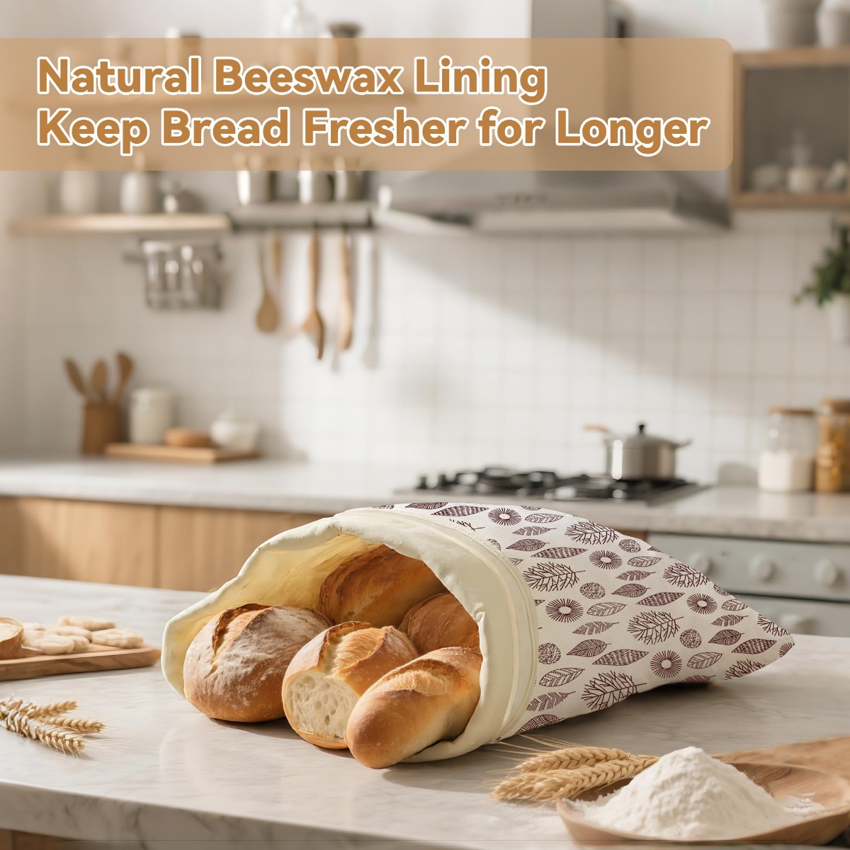 Reusable Beeswax Bread Bags fo - Beeswax Food Cover reseña y precio