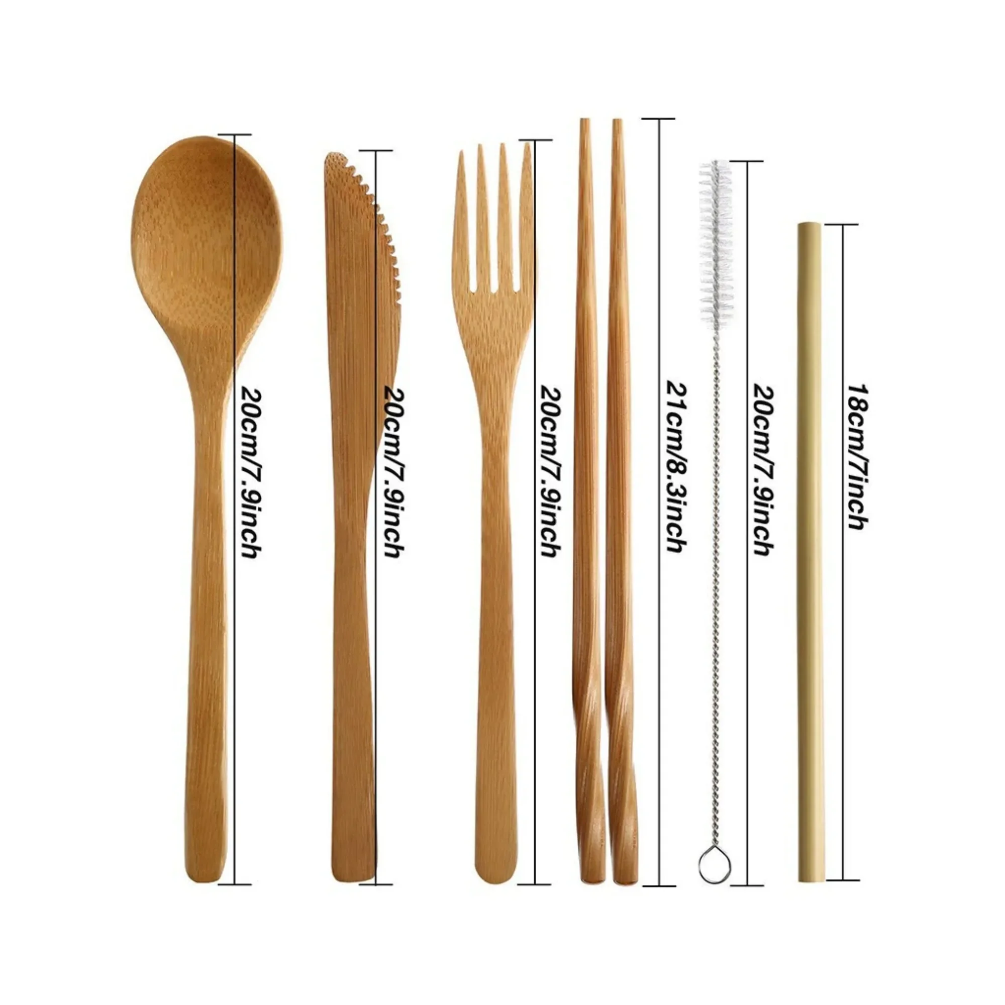 Reusable Bamboo Travel Cutlery - Bamboo Cutlery Travel reseña y precio