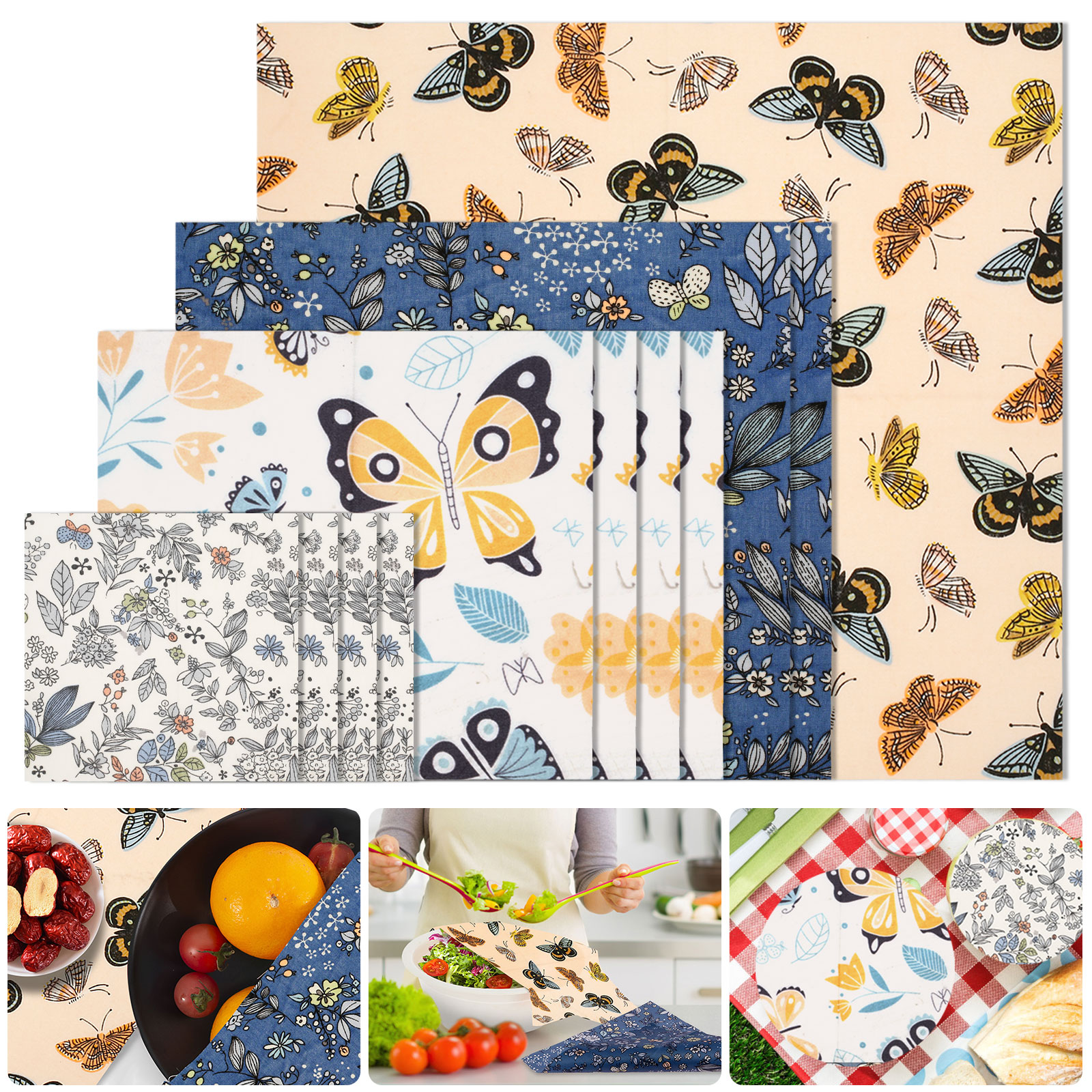11 Pcs Beeswax Food Wrap Set R - Beeswax Food Cover reseña y precio