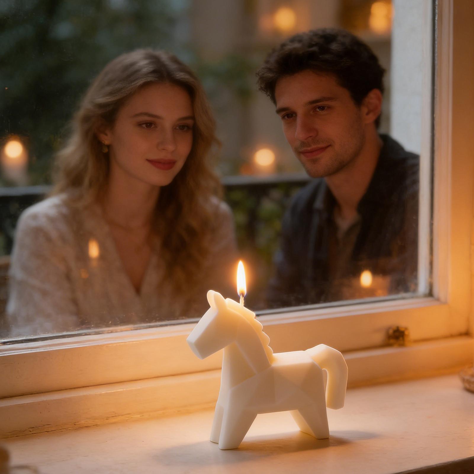 Horse Figure Scented Candle Tr - Beeswax Wrap Reusable reseña y precio