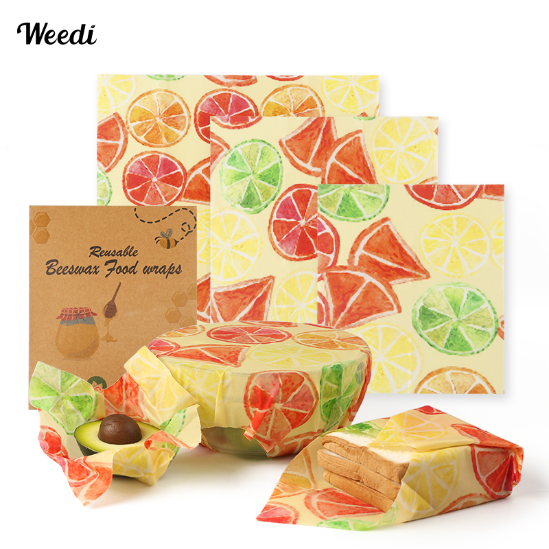 WEEDI 6PCS Plastic-Free Reusab - Beeswax Food Cover reseña y precio