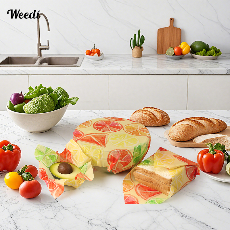 WEEDI 6PCS Plastic-Free Reusab - Beeswax Food Cover reseña y precio