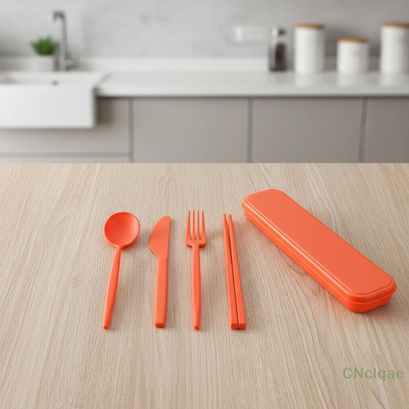 [TG813]Wheat Straw Tableware S - Bamboo Cutlery Travel reseña y precio