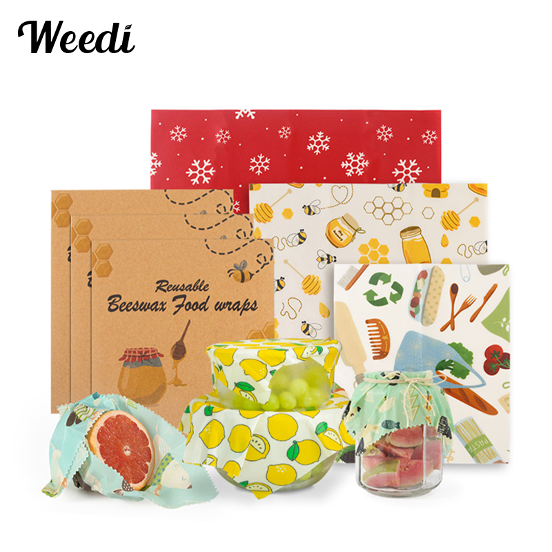 WEEDI 3Pack Reusable Beeswax W - Beeswax Food Cover reseña y precio
