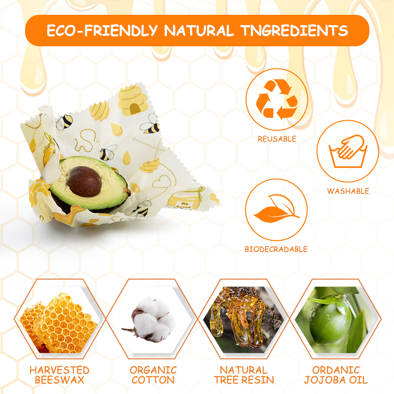 WEEDI 3Pack Reusable Beeswax W - Beeswax Food Cover reseña y precio