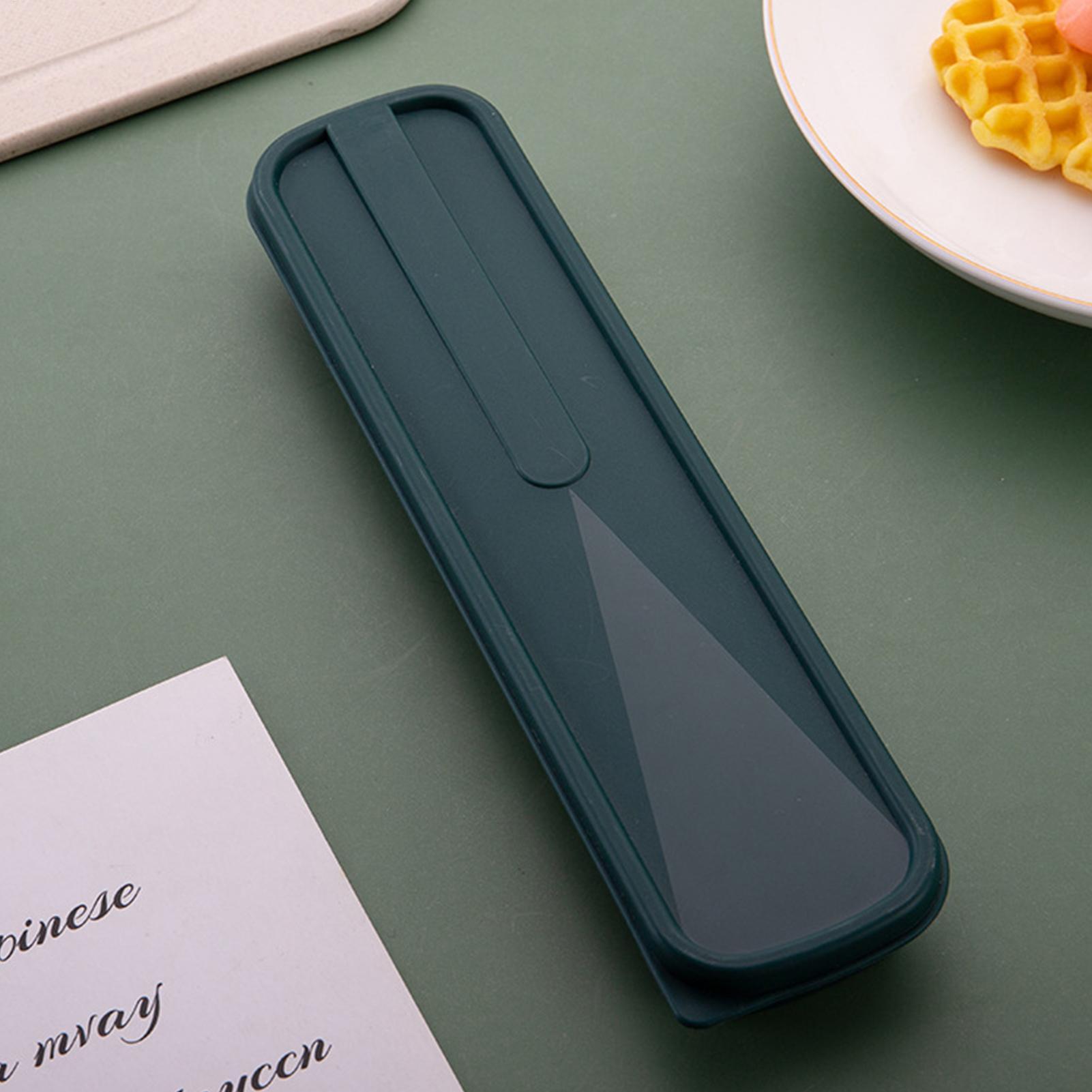 Portable Tableware Storage Box - Bamboo Cutlery Travel reseña y precio