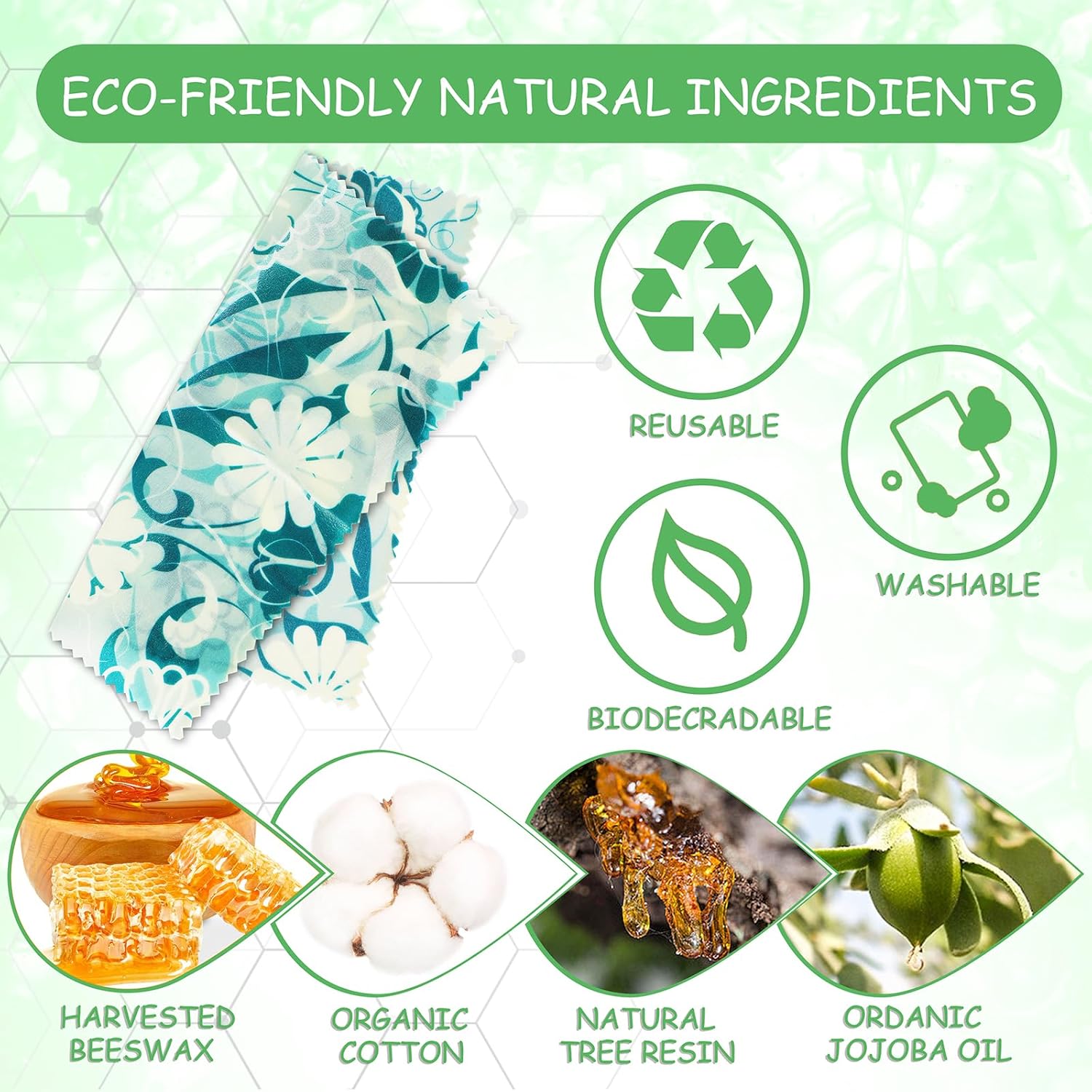 Eco-Friendly Beeswax Food Wrap - Beeswax Wrap Reusable reseña y precio