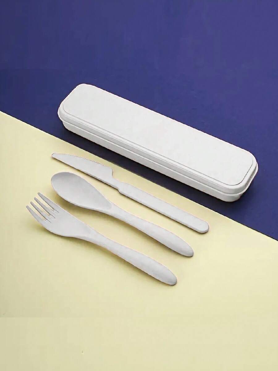 3Pcs Portable Reusable Cutlery - Bamboo Cutlery Travel reseña y precio