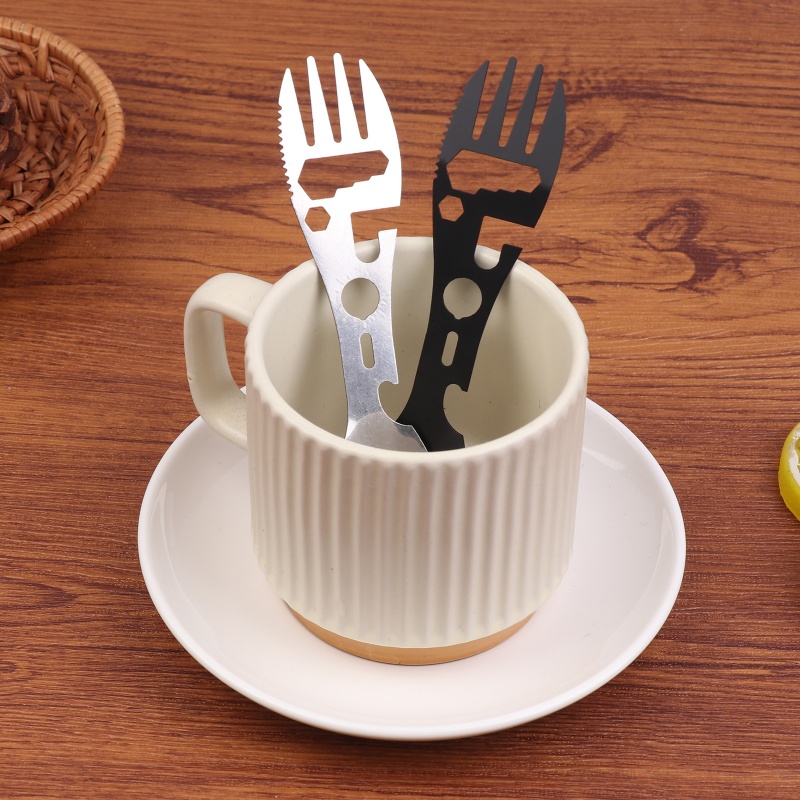 1/5Pcs 10-in-1 Stainless Steel - Bamboo Cutlery Travel reseña y precio