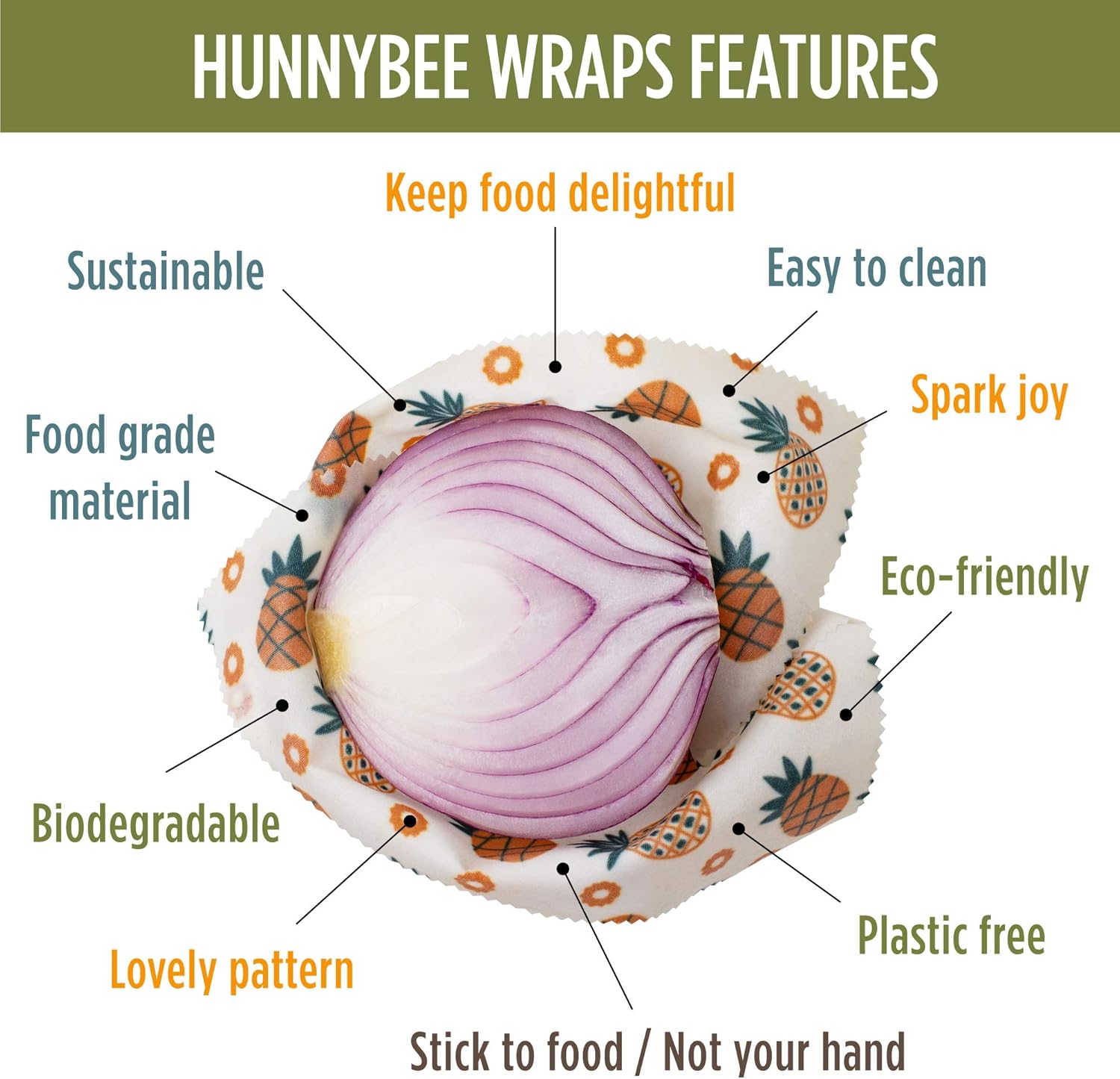 Beeswax Wraps Set of 7, Fresh  - Beeswax Wrap Reusable reseña y precio