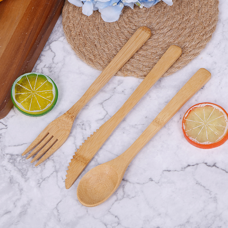 1 Set Bamboo Travel Cutlery Se - Bamboo Cutlery Travel reseña y precio