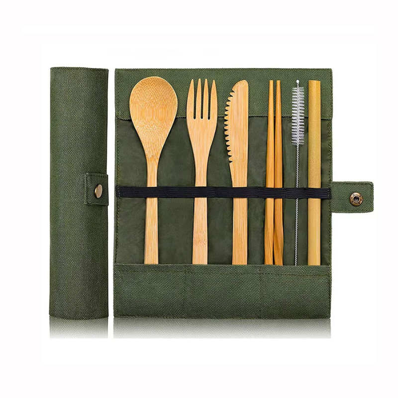 Bamboo Travel Tableware Reusab - Bamboo Cutlery Travel reseña y precio