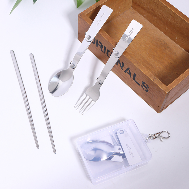 1PC/3PCS Stainless Steel Porta - Bamboo Cutlery Travel reseña y precio