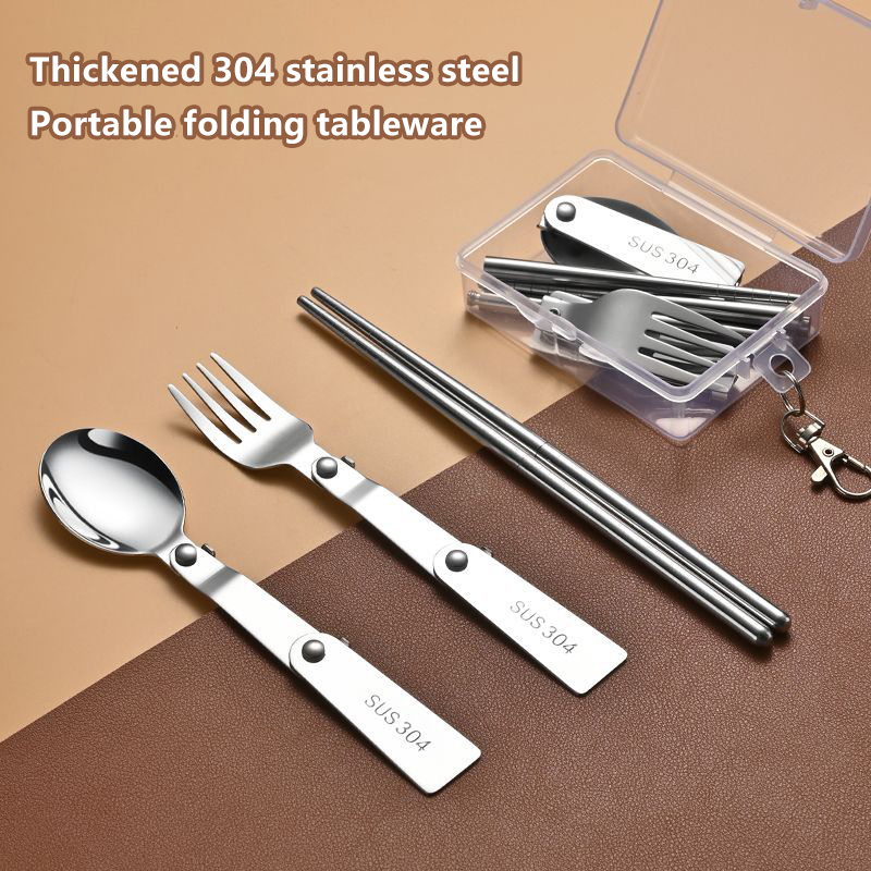 1PC/3PCS Stainless Steel Porta - Bamboo Cutlery Travel reseña y precio