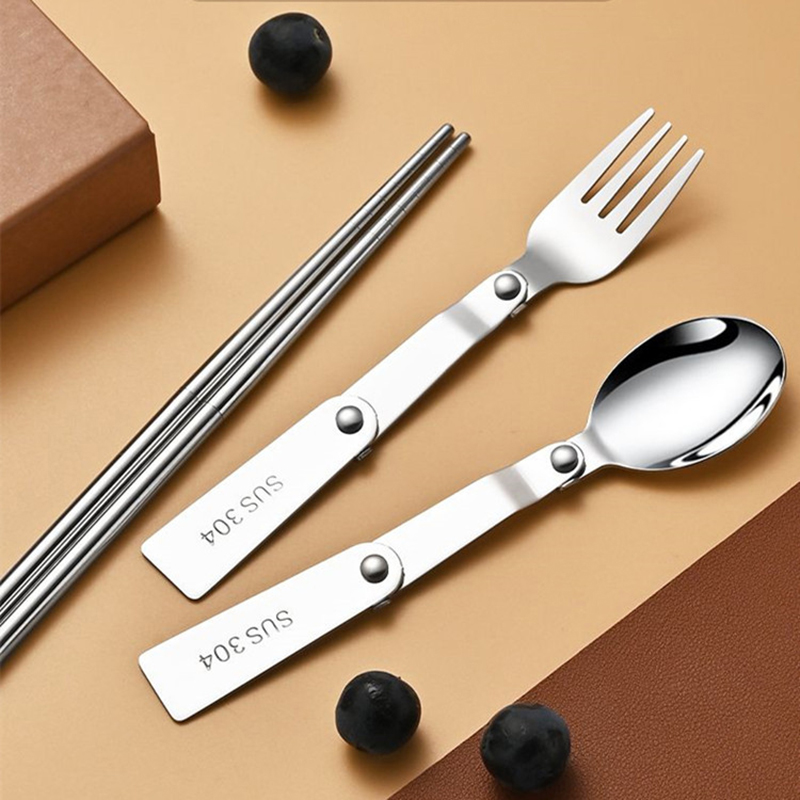 1PC/3PCS Stainless Steel Porta - Bamboo Cutlery Travel reseña y precio