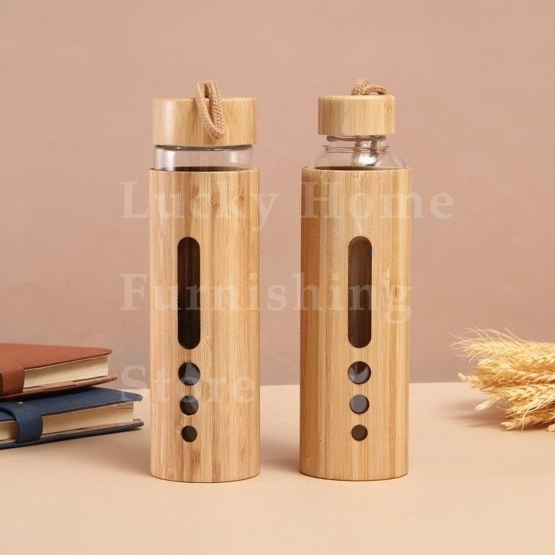 550ML Borosilicate Glass Water - Bamboo Cutlery Travel reseña y precio