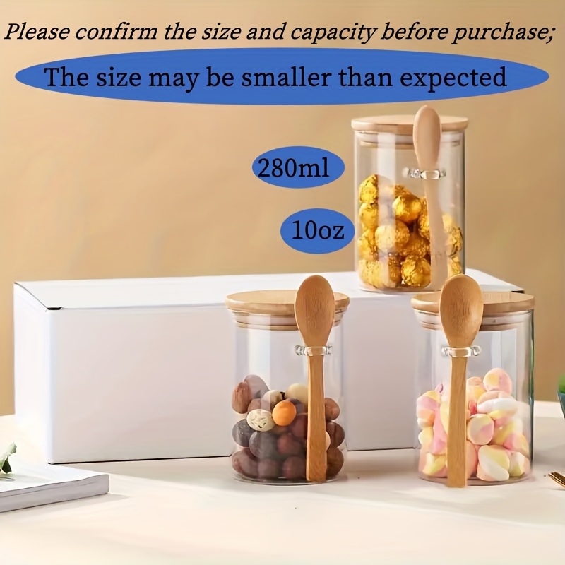 280ml Candy Jar, Biscuit Jar,  - Bamboo Cutlery Travel reseña y precio