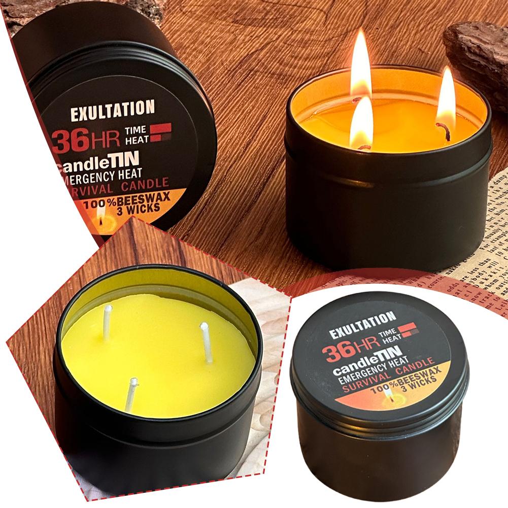 Emergency Candle 36 Hour 3 Wic - Beeswax Wrap Reusable reseña y precio