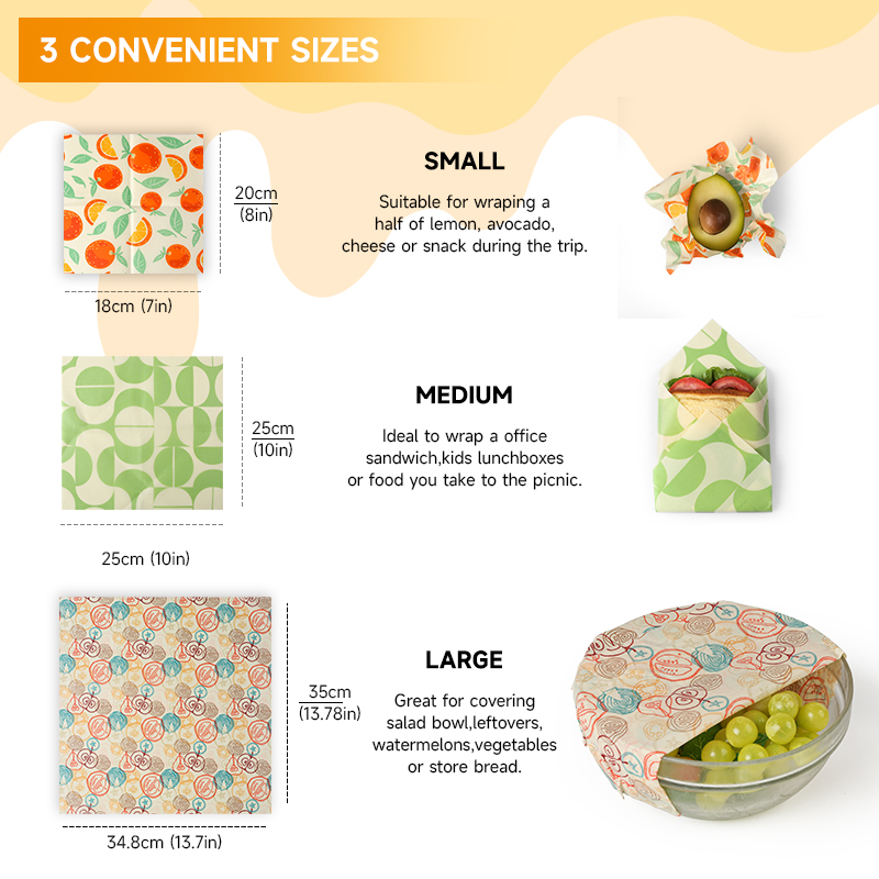 6pcs refrigerator freezing saf - Beeswax Food Cover reseña y precio
