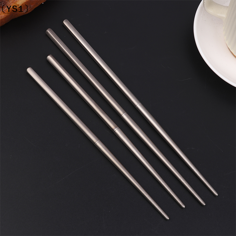 〔YS1〕1Pair Titanium Alloy Chop - Bamboo Cutlery Travel reseña y precio